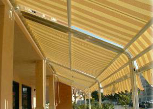 tenda da sole di design per attico